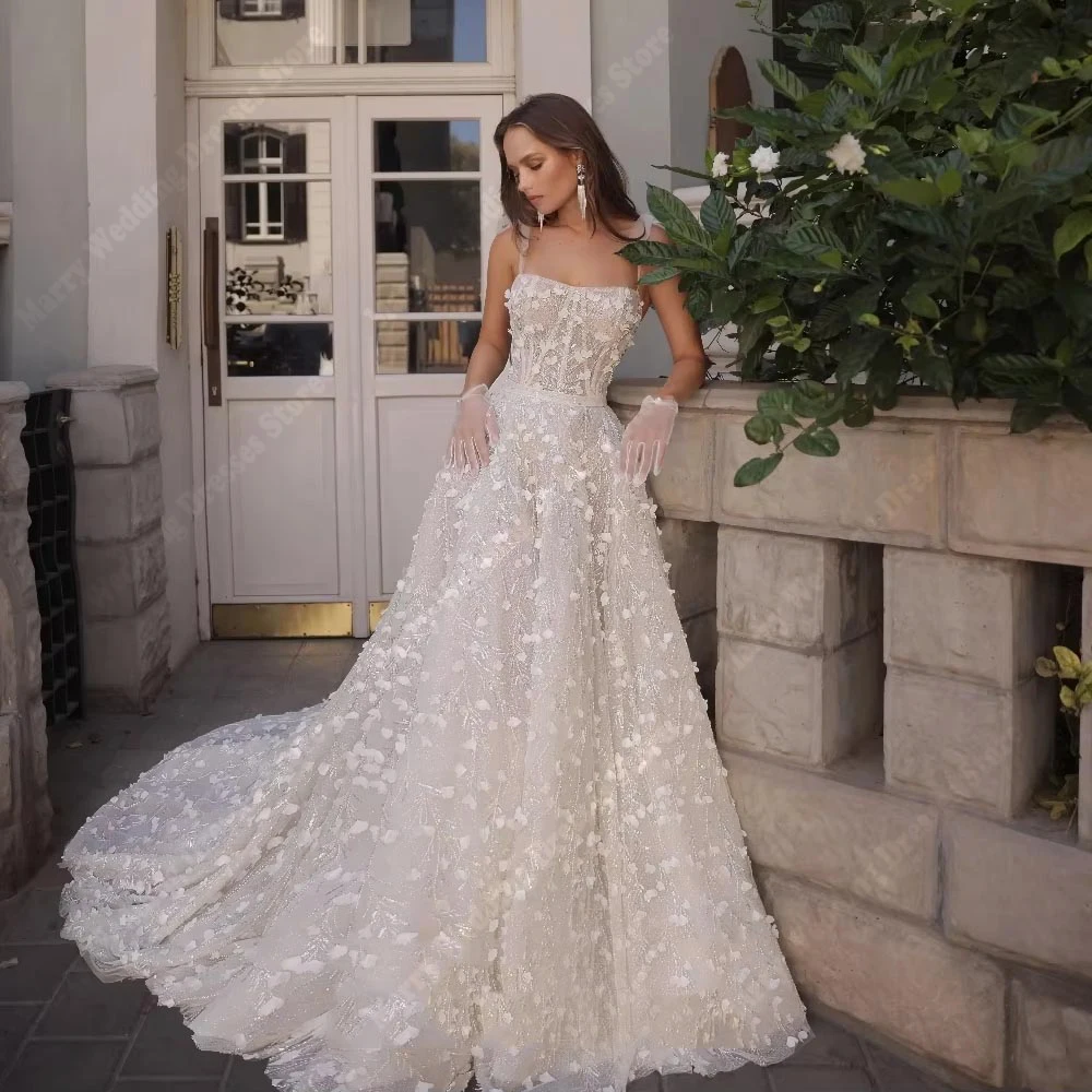 

2026 Sweetheart Collar Women Wedding Dresses Elegant Lace Applique Bridal Gowns Engagement Banquet Vestidos De Novia Customized