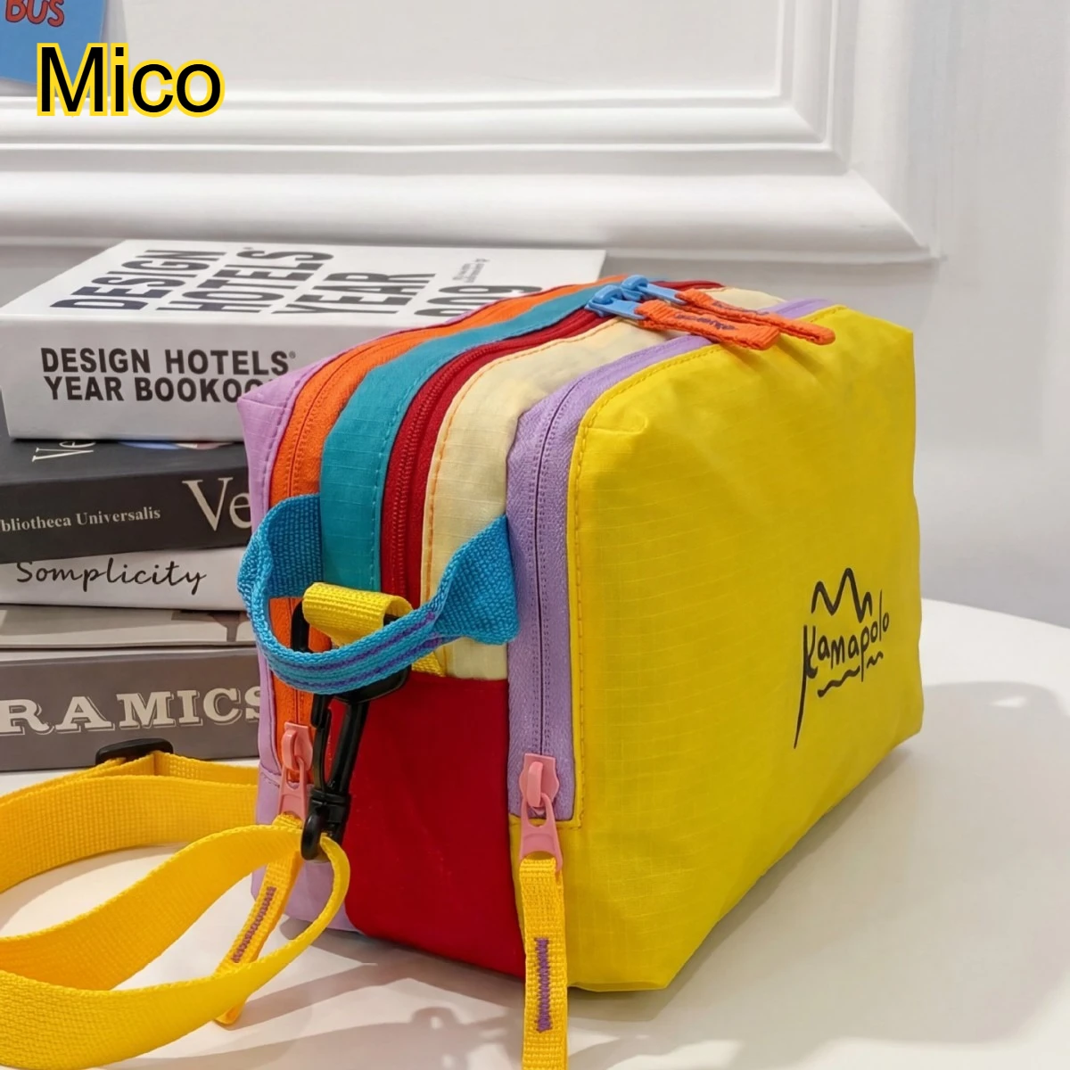 New Alpaca Dopamine Color Travel Cosmetic Bag Large Capacity Lightweight Storage Pouch