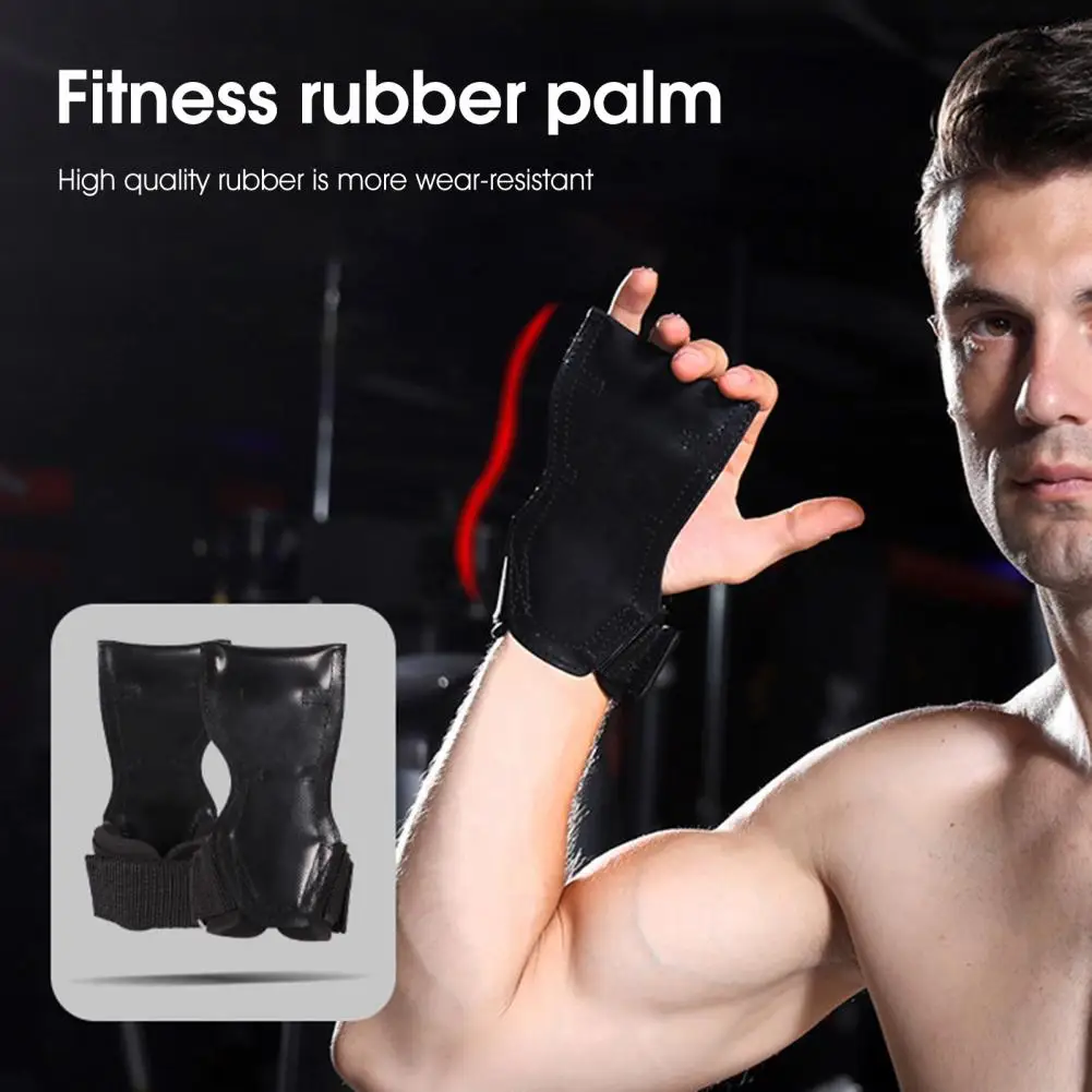 1 Pair Weightlifting Training Gloves for Men Women Fitness Sports Body Building Gymnastics Gym Hand Wrist Palm Protector Gloves