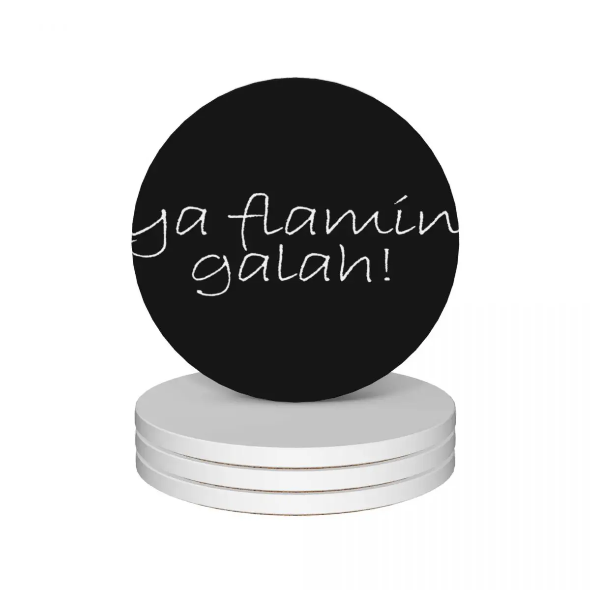 

ya flamin galah - Australian Slang - white writing Ceramic Coasters (Set of 4) cute cup cup pads Coasters