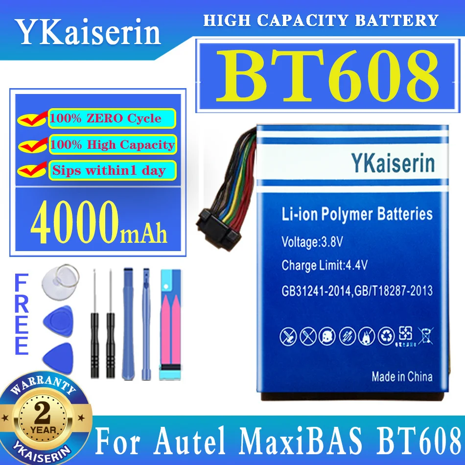 

YKaiserin 4000mAh Replacement Battery For Autel MaxiBAS BT608