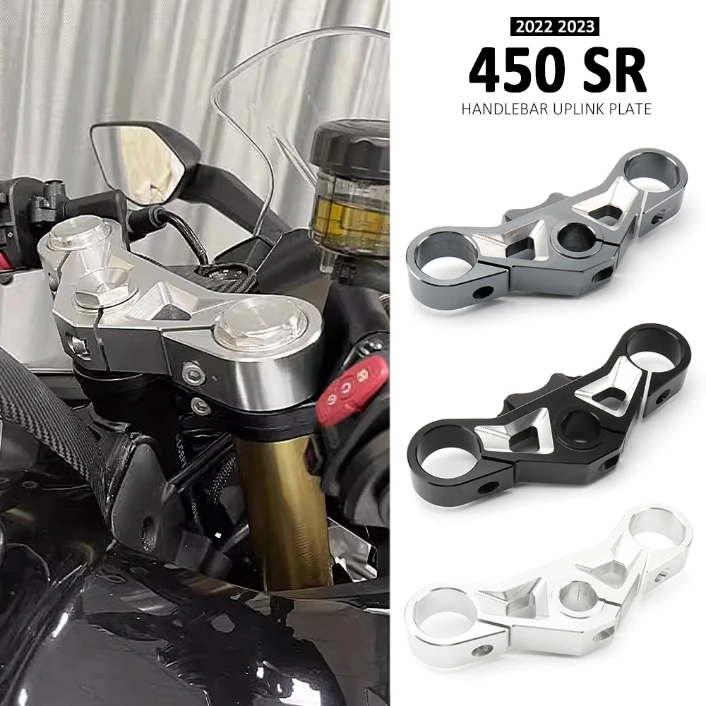 

Motorcycle Accessories Handlebar Uplink Plate Handlebars Handle Bar Set For CFMOTO 450SR SR450 450 SR 2022 2023 2024 Parts