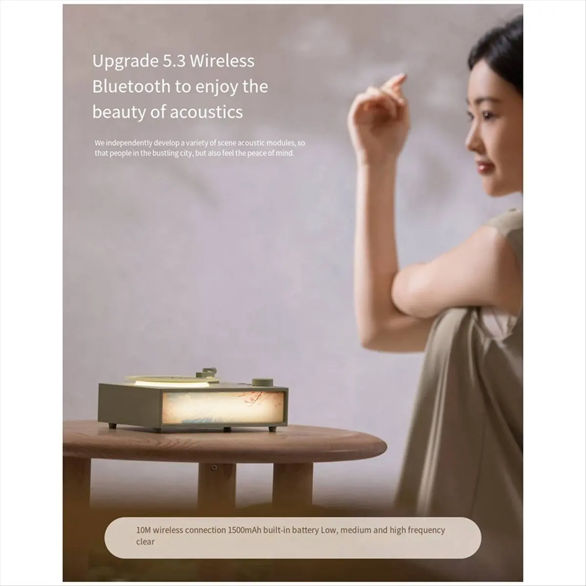 

Retro Aromatherapy Bluetooth Speaker USB Multifunctional Subwoofer Speaker with Ambient Light Aromatherapy Diffuser,C