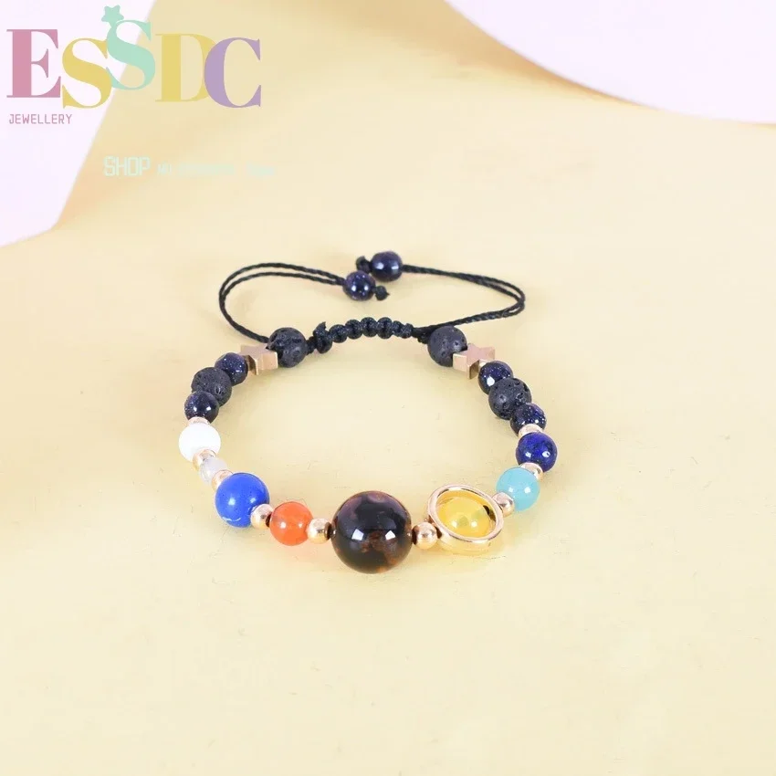 Original Authentic Explosion Model Eight Planets Crystal Ladies Bracelet Guarding The Stars Natural Stone Beads Seven Pulses