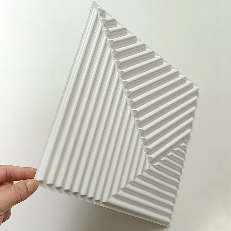 10pcs 30x30cm 3D Art Wall Panel background wall decoration exterior 3D wallpaper suitable for room bathroom ceiling hotel office view 4
