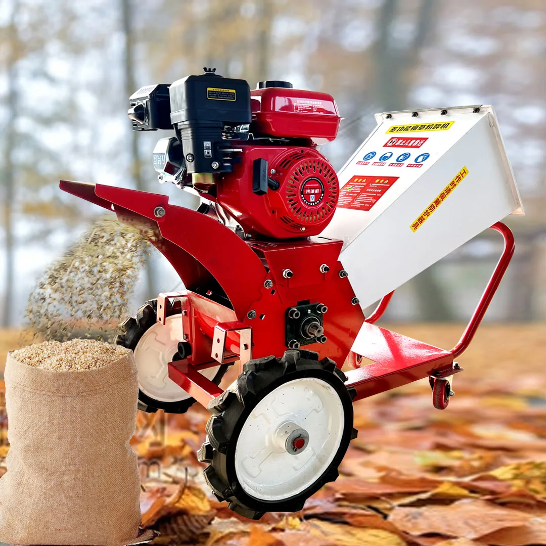 New Home Use Wood Chipping Machine Mobile Garden Branch Grinder Sawdust Maker Wood Crusher Powered High