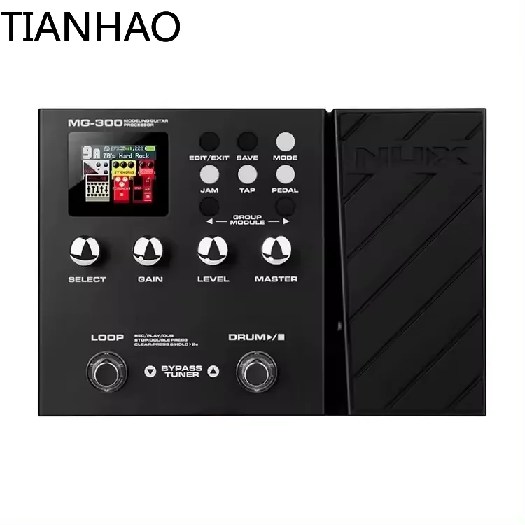 Mg300 Styling Multi-Effect Pedal Guitar Processor Electric Guitar Effect Pedal Multi-Effect Metal Knob