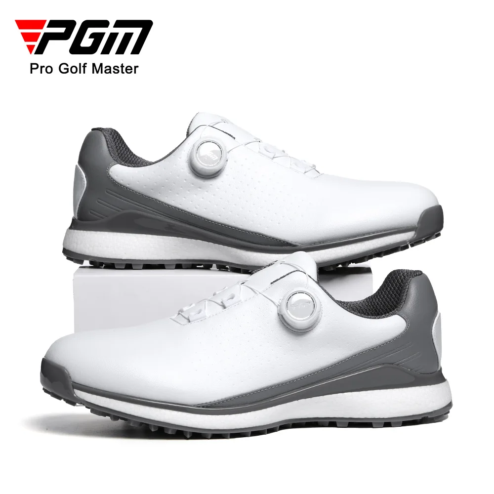 

PGM Golf Men's Shoes Summer Waterproof Sports Shoes Anti slip Nail Knob Shoes Lace Shoe XZ350