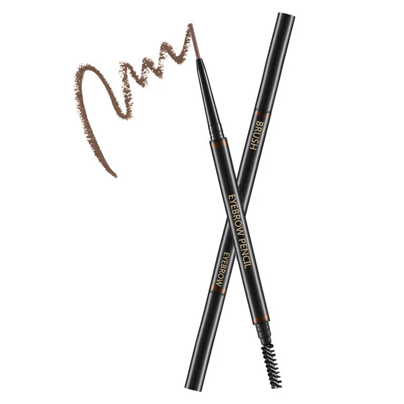 Waterproof Natural Long Lasting Paint Tattoo Eyebrow Black Brown Eyebrow Pencil With Brush Makeup