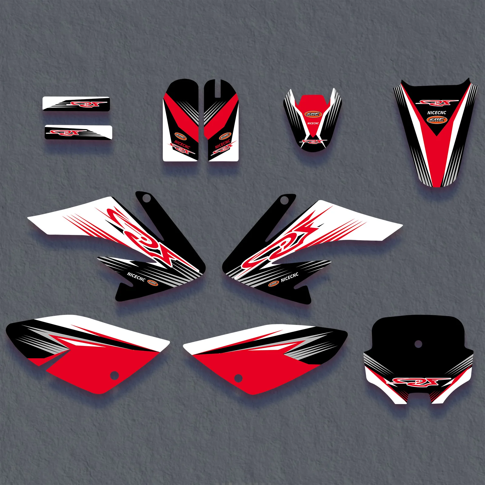 สําหรับ Honda CRF70 2004-2012 CRF80 CRF100 2004-2010 รถจักรยานยนต์กราฟิก Decals สติกเกอร์ CRF 70 80 100 2005 2006 2007 2008