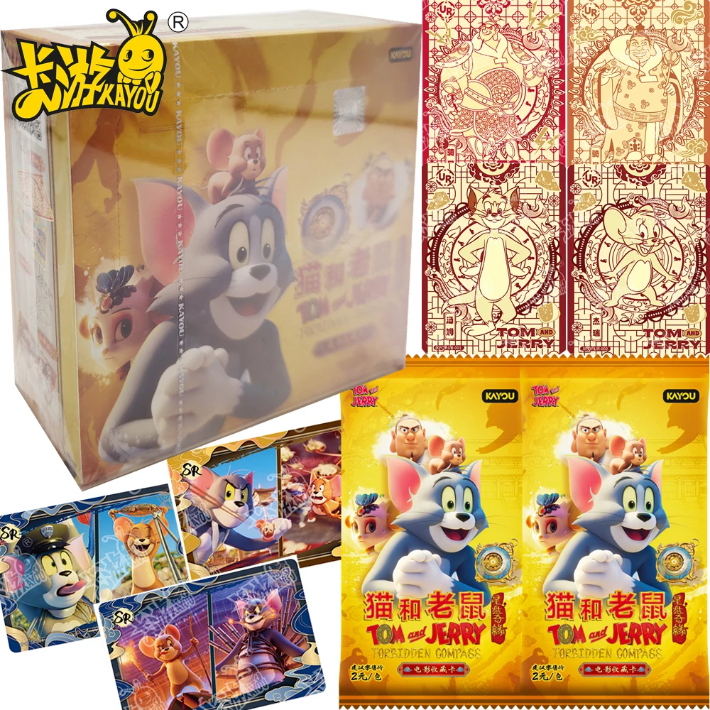 

Original Kayou Tom and Jerry Collection Cards Classic Childhood Animated Characters Surprise Creative Theme Movie Cards Toy Gift