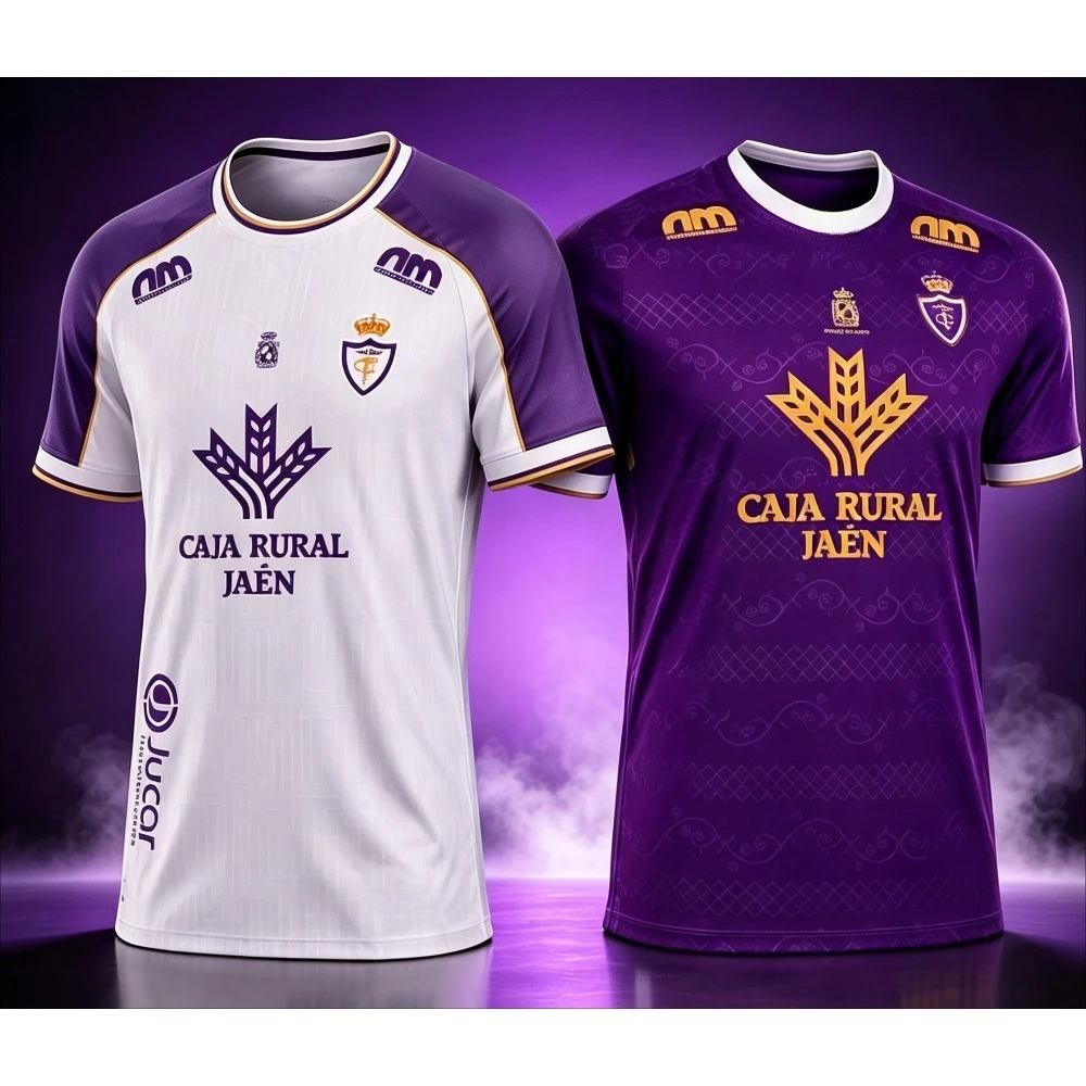 Summer 2026 Real Jaén Print Football T-shirt Jersey Men's Casual Fashion Rock Tee Shirt Breathable Men Women Short Sleeves Top