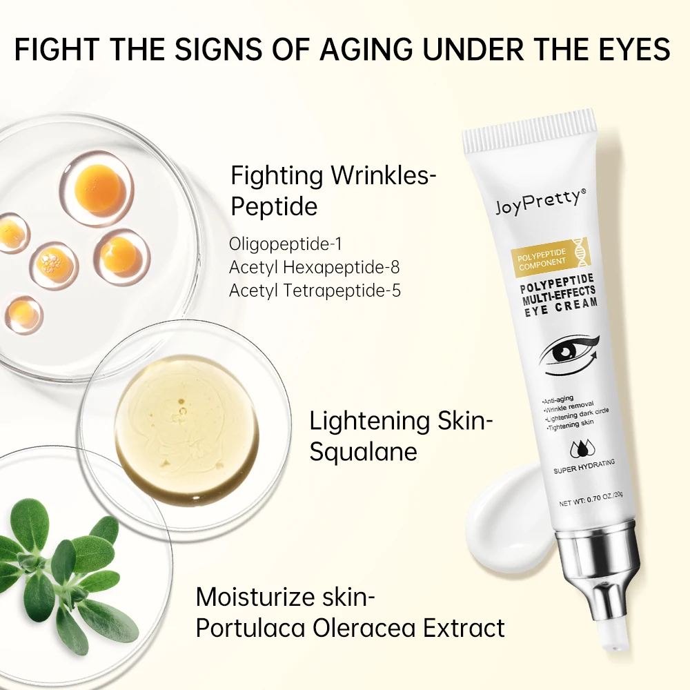 Peptide Dark Circles Removal Eye Cream Eye Bags Anti Puffiness Lightening Lifting Firming Eyes Skin Care Cosmetics