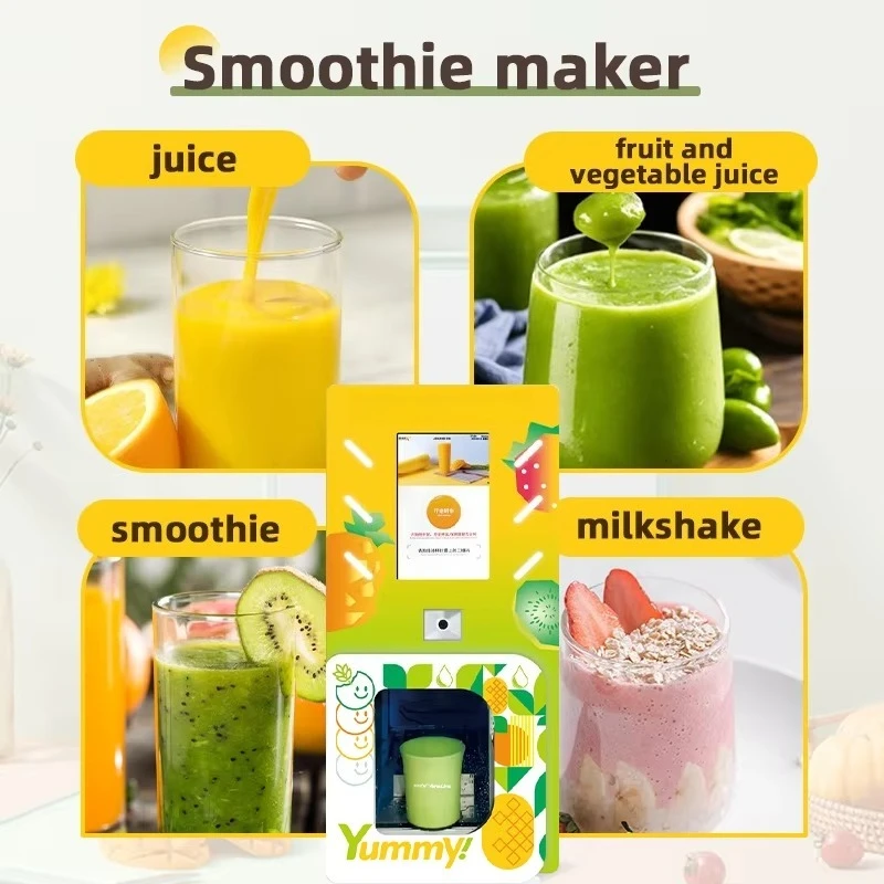 Fully Automatic Slush Vending Machine Self Service Smoothie Ice Maker Commercial Frozen Drink Dispenser Custom