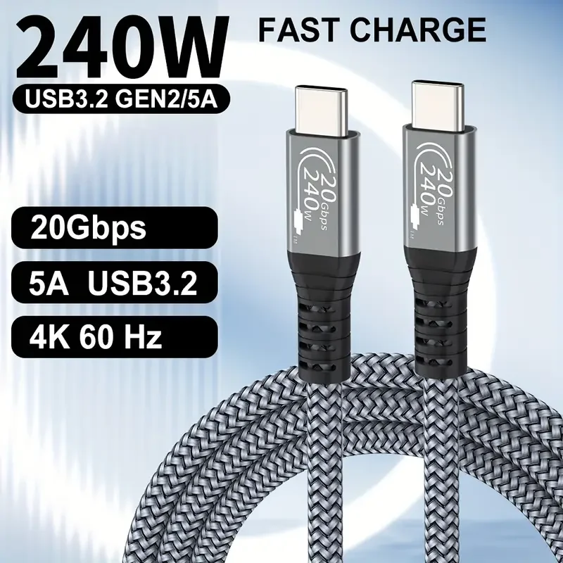 USB4 240W 40Gbps Ty…