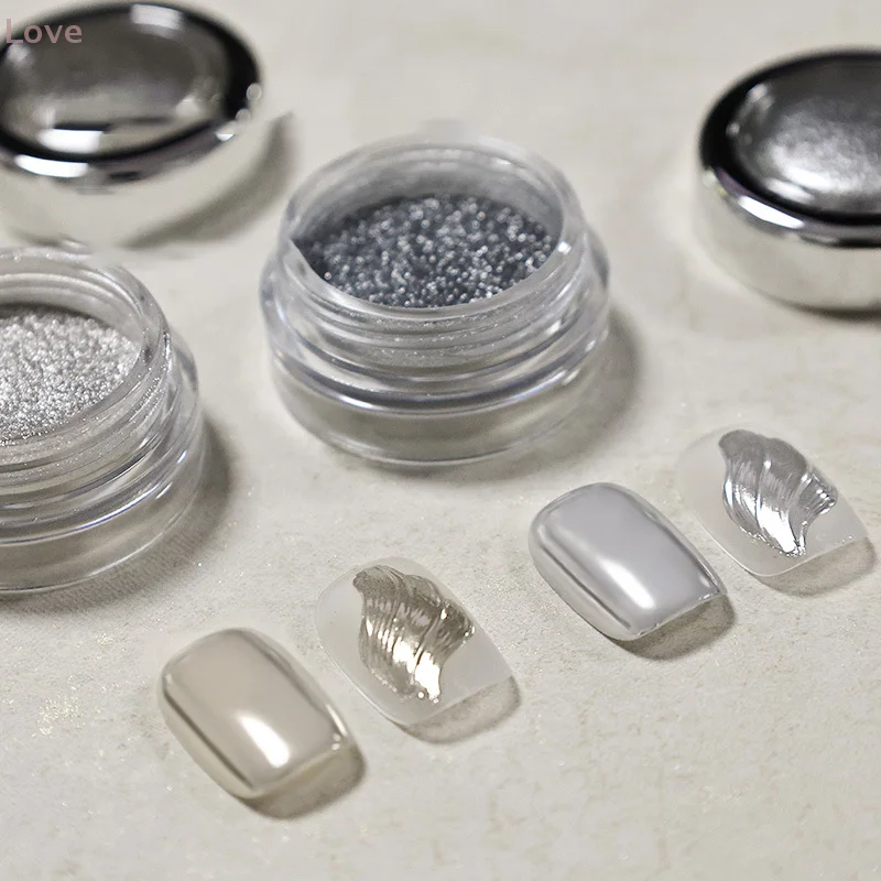 [L & P] 1 صندوق جديد مسمار مرآة سحرية الترتر فرط فلاش مسمار مشرقة الخريف الشتاء مسمار الديكور لتقوم بها بنفسك عشاق الأظافر