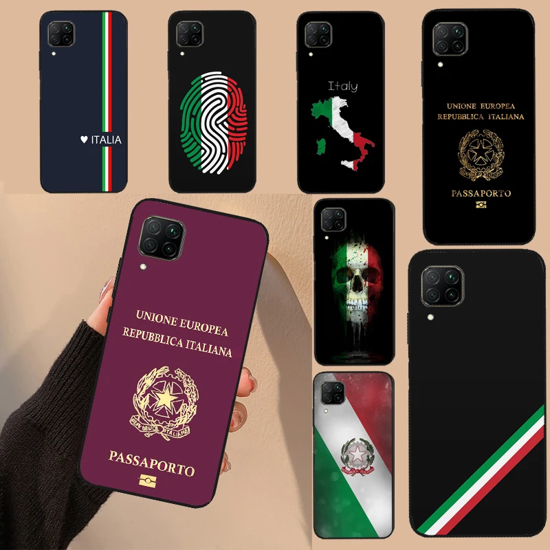 Italy Flag For Huawei P30 P40 P20 Lite P60 Pro P Smart Nova 9 10 SE 5T 7i 8i 11i Y60 Y61 Y70 Y90 Case