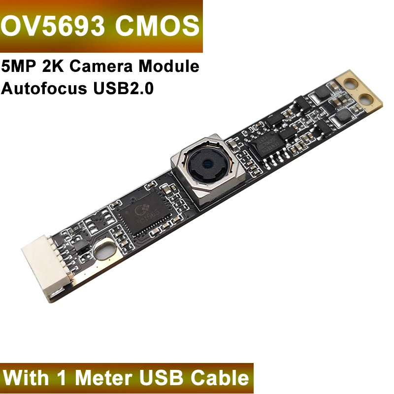 5MP 2K Autofocus Camera Module OV5693 Sensor 67 75 88 120 Degree USB UVC Free Driver Mini Webcam For Windows Linux Android Mac