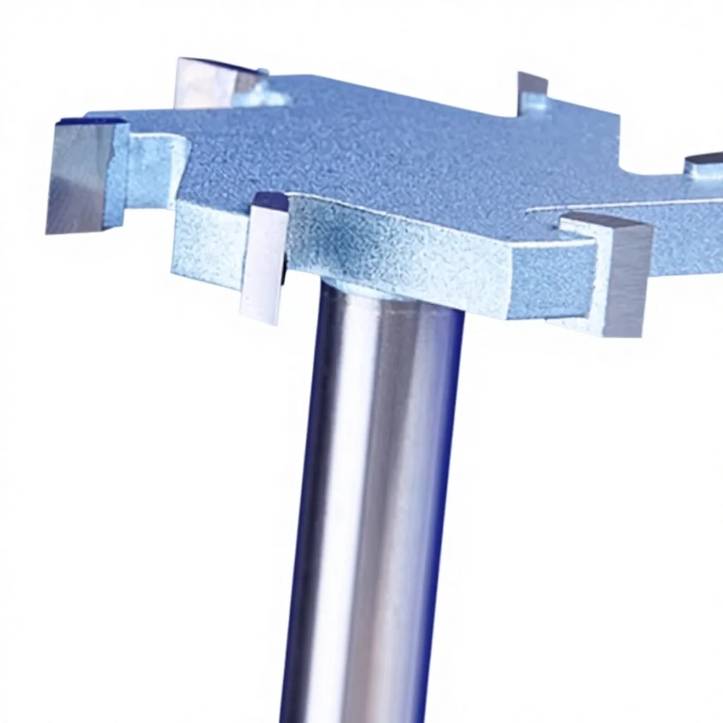 T-shaped Redwood Processing Woodworking Tool for Cutting Edge Slot Opening Dovetail Engraving Milling & Carving -HDF