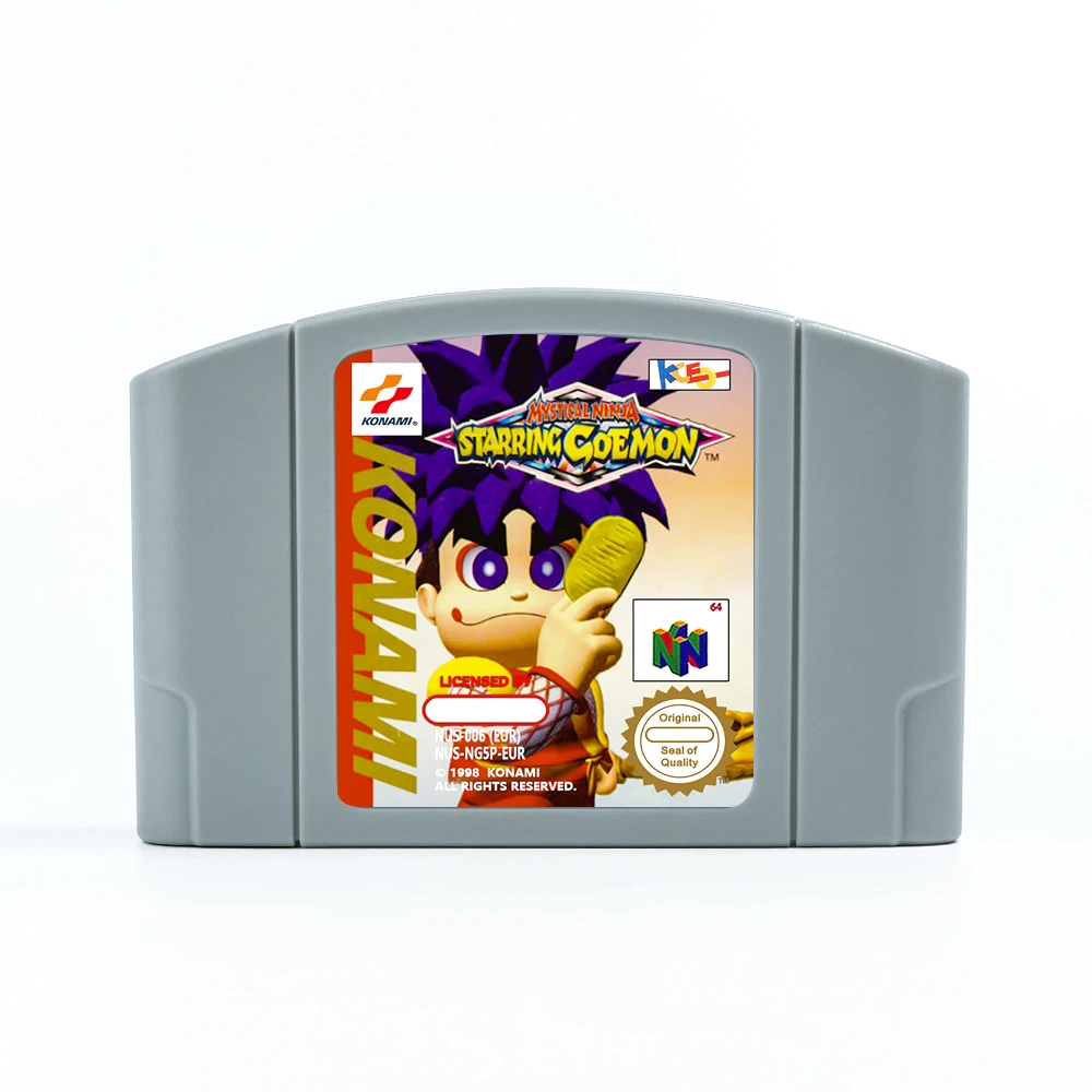 Mystical Ninja - Starring Goemon N64 Cartridge USA EUR Game Card For 64bit Game Consoles