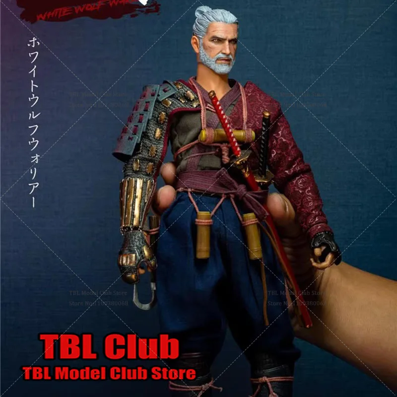 

Nine Craftsmen J-003 1/6 Collectible Japanese Samurai White Haired Demon Hunter Double Hairstyle Full Set 12'' Action Figure