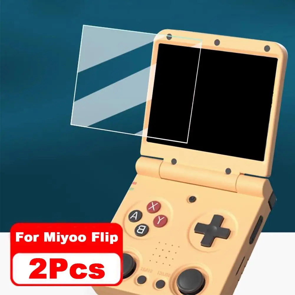Game Console Film HD Original Tempered Glass For Miyoo Flip Retro Handheld Game Console Screen Protector Cover A6C6
