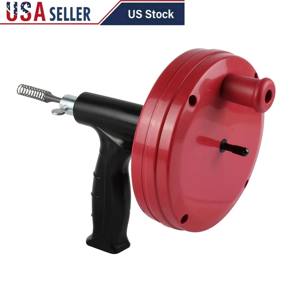 

Силовой сливной шнек 25 футов с насадкой для сверла. Высокопрочная пружинная проволока. Удобная ручка. Очистка бытового слива до 2 дюймов.