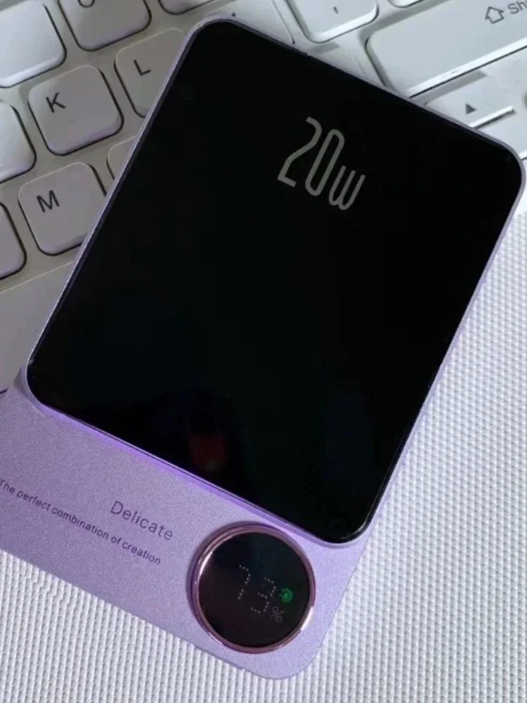 10000mAh Alloy Macsafe Powerbank Magnetic Power Bank Wireless Fast Charger For iPhone 15 14 13 12 11 Backup battery For Magsafe