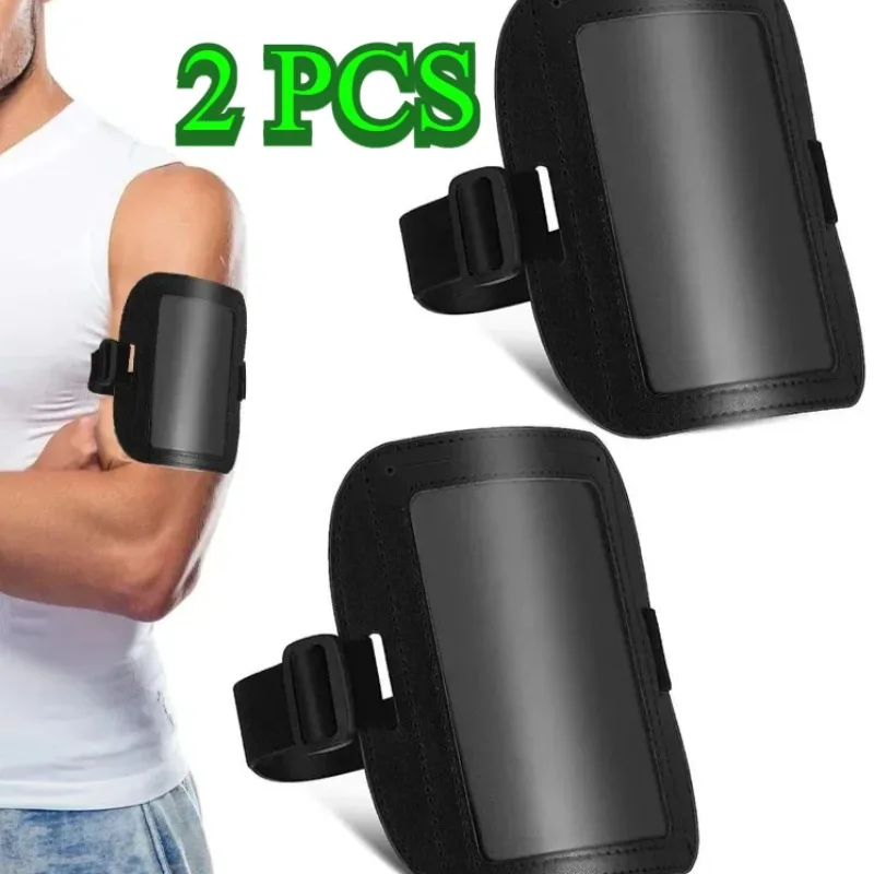 

PU Leather Armband Black Elastic ID Holder Adjustable Armband Holder Waterproof Ski Pass Game Party Role Play Name Tag