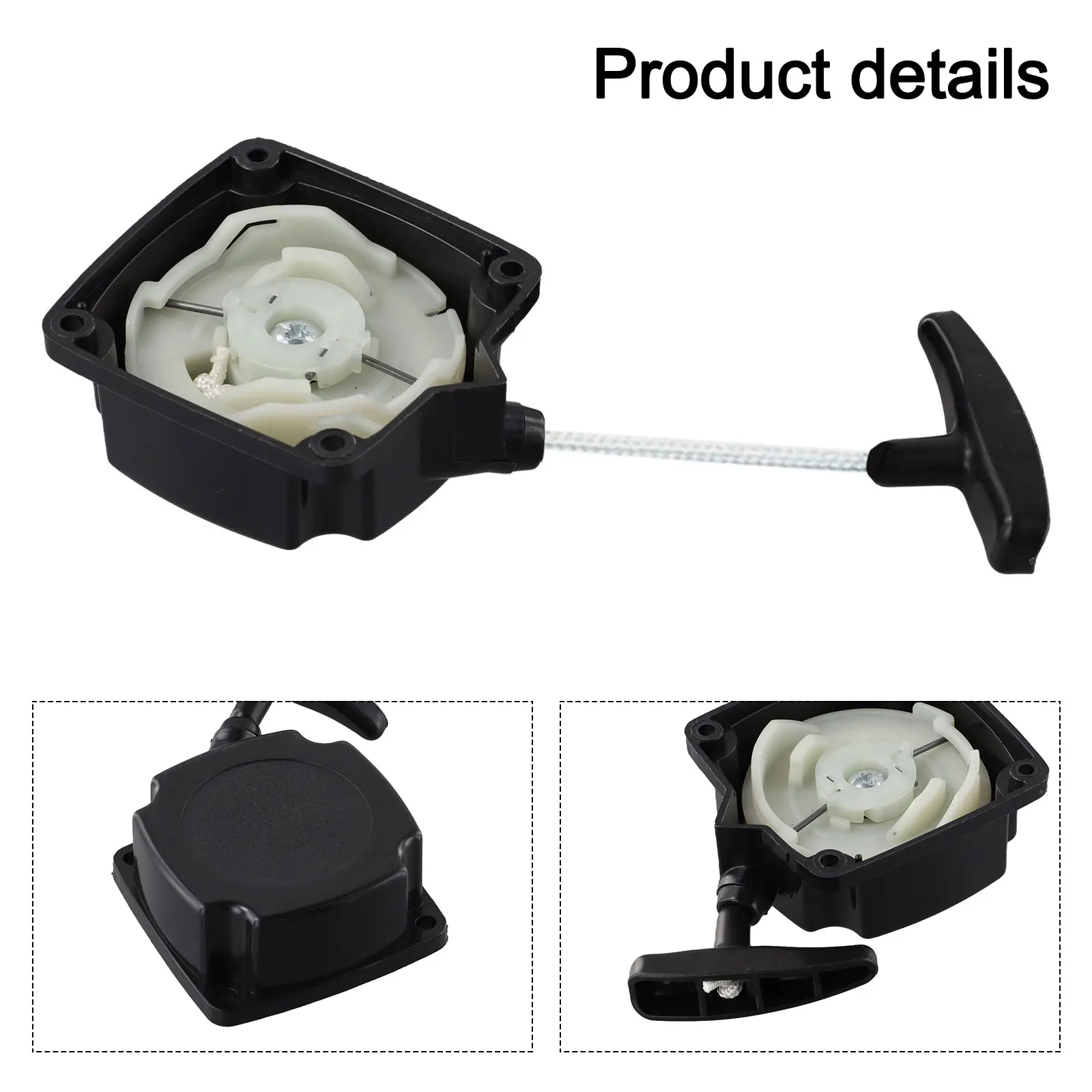 Parts Recoil Pull Starter Easy To Install For Brush Cutter for Brush Cutter Pull Starter Assembly Black Lawn Mower