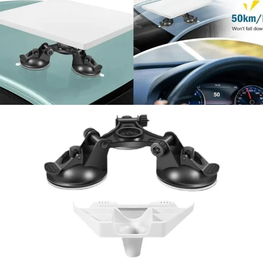 1 conjunto de suporte de montagem com ventosa para mini antena starlink, antena triangular para teto/janela, suporte de base de montagem com ventosa