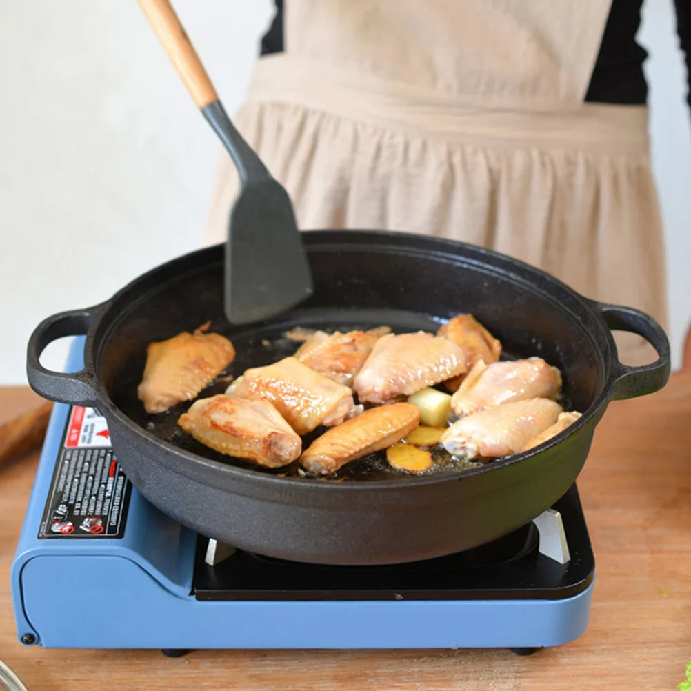

Uncoated Cast Iron Skillet 22cm Nonstick Cooking Pot Thickened Bottom Camping Cooker Japanese Style Pots Kitchen Restaurant