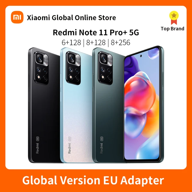 Xiaomi-Redmi Note 11 pro 5g plusスマートフォン,グローバルバージョン,120wハイパープロテクション,920  hz,120 mp