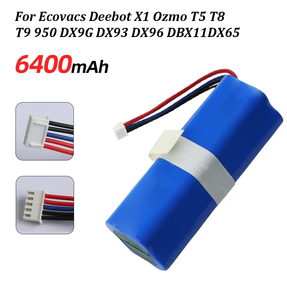 SKOWER Robot Battery for Ecovacs Deebot X1 T5 MAX T8 Aivi T9 Power T10 Ozmo 950 DX9G DX65 DX93 DX96 DBX11 Vacuum Cleaner