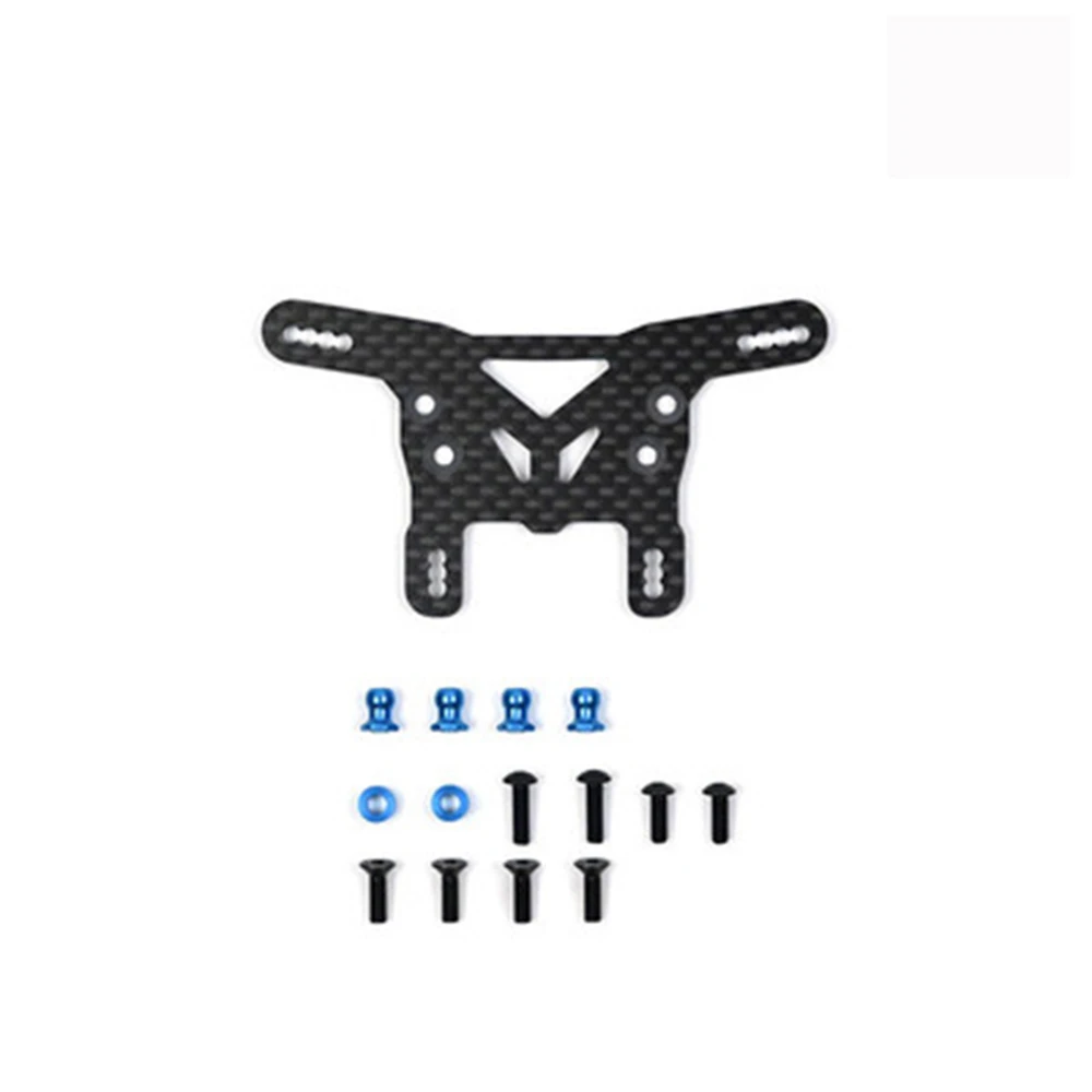 For Tamiya XV02 RC Car Spare Parts, Carbon Fiber Front/Rear Shock Mount Butterfly Shock Bracket for TAMIYA XV-02