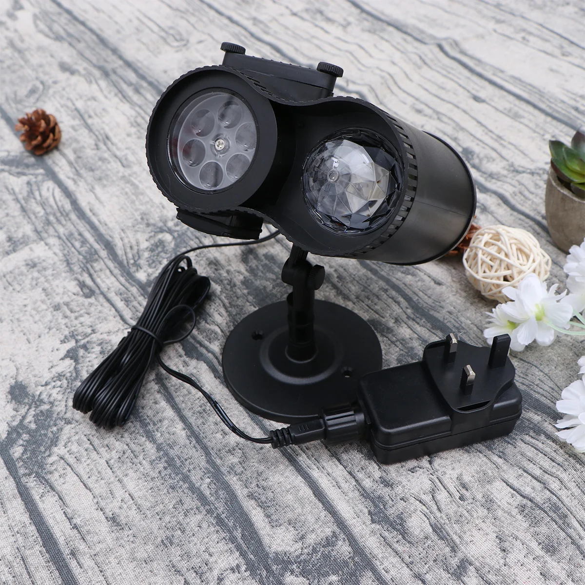 تأثيرات مصباح إسقاط الحديقة عدسة 6 فتحات مقاومة للماء LED لعيد الميلاد والهالوين ضوء جهاز عرض للأماكن الخارجية والداخلية