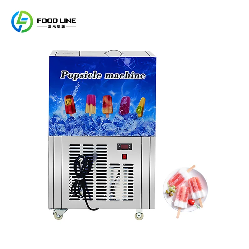 Customized Airport Lounge Ice Lolly Machine with Quiet Operation Commercial Popsicle Equipment
