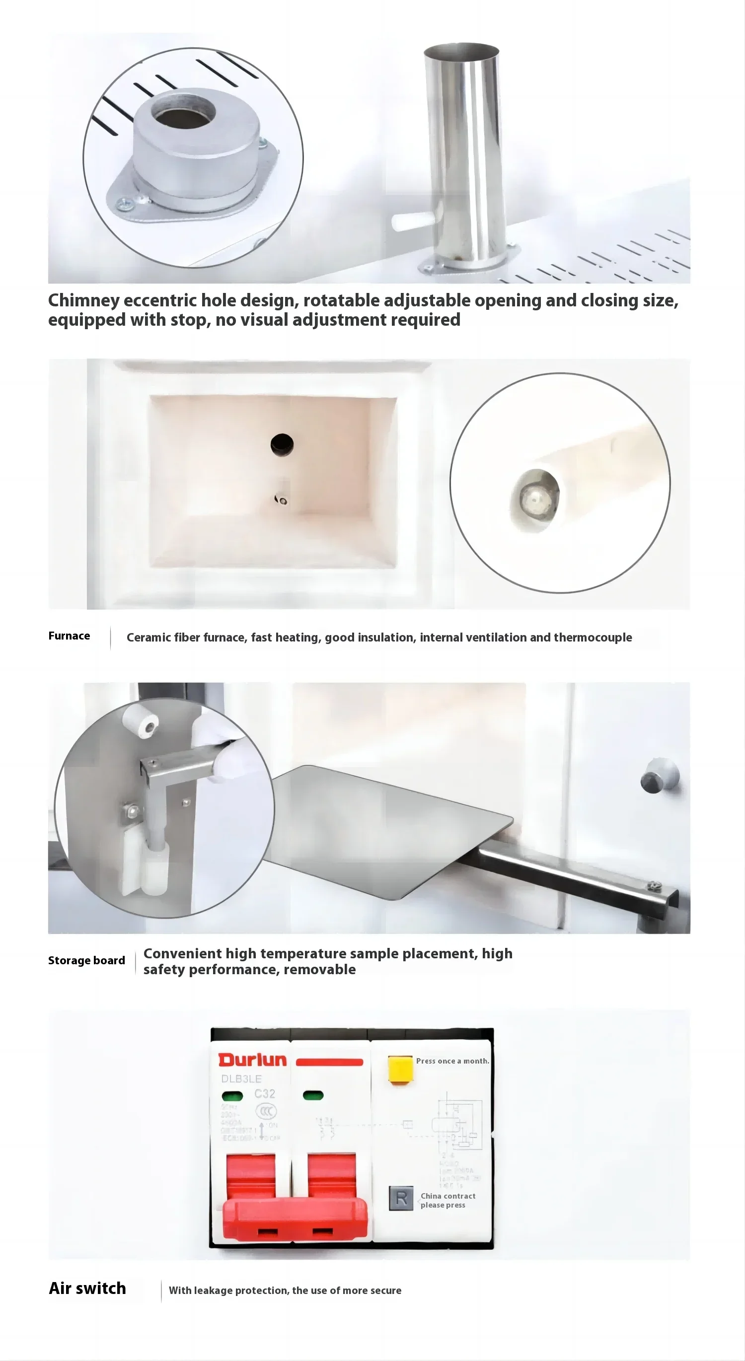 YC-MF-3500 YC-MF-4500 YC-MF-7000 Laboratory heating equipment, electric box muffle furnace, industrial use