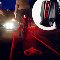 Beam Bike Logo Waterproof Rear Bicycle Tail Light 2 Laser+5 LED Red Lamp 4 Flashing Model Night Safety Warning  Accessorie