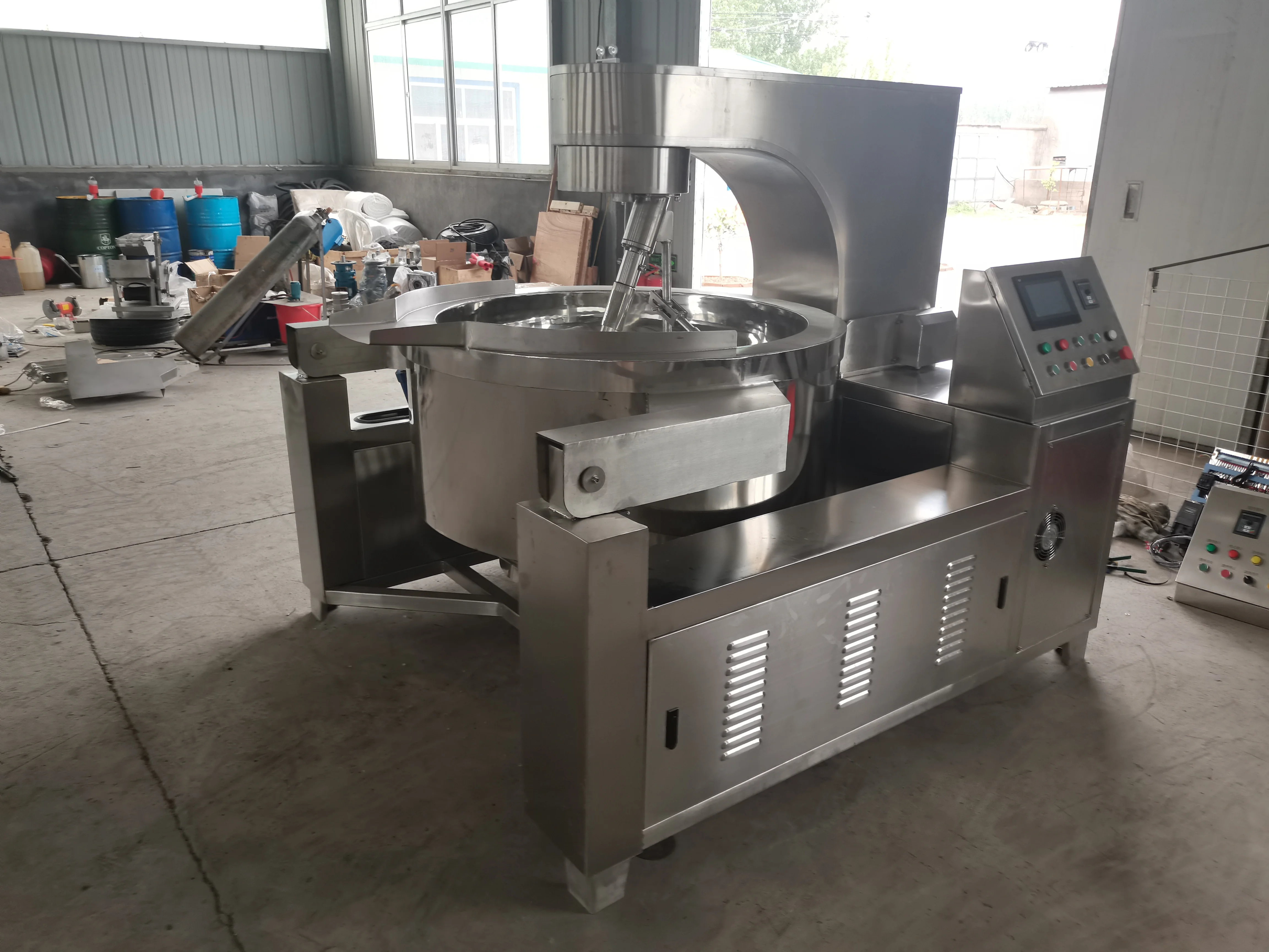 Hot Sale Stainless Steel Automatic Gas/Electric Caramel Popcorn Making Machine with Big Capacity