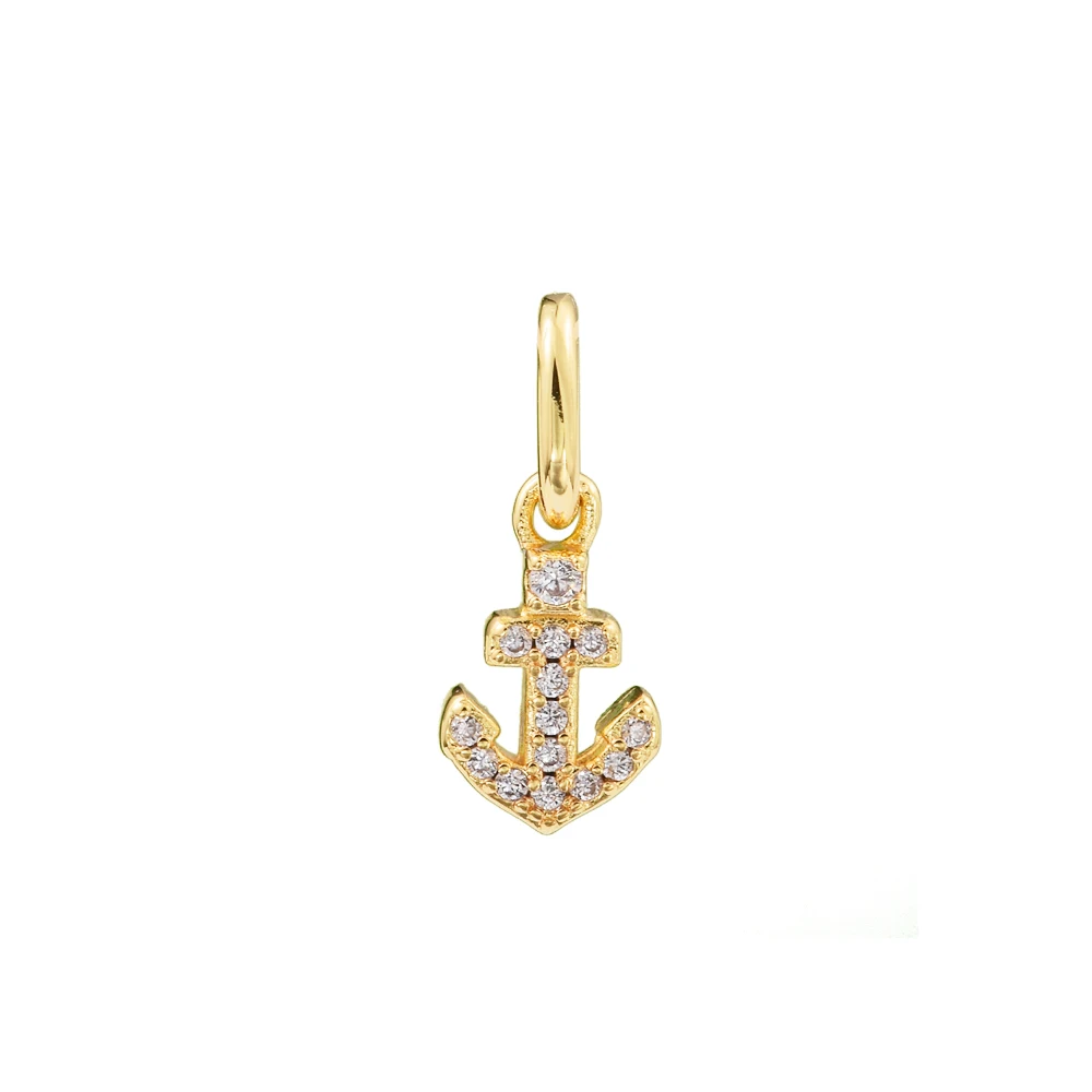 

2024 Sterling Silver Jewelry Small Hole ME Anchor Mini Dangle Charm Crystals Mother Kids Bead Free Shipping Item Beads For Woman