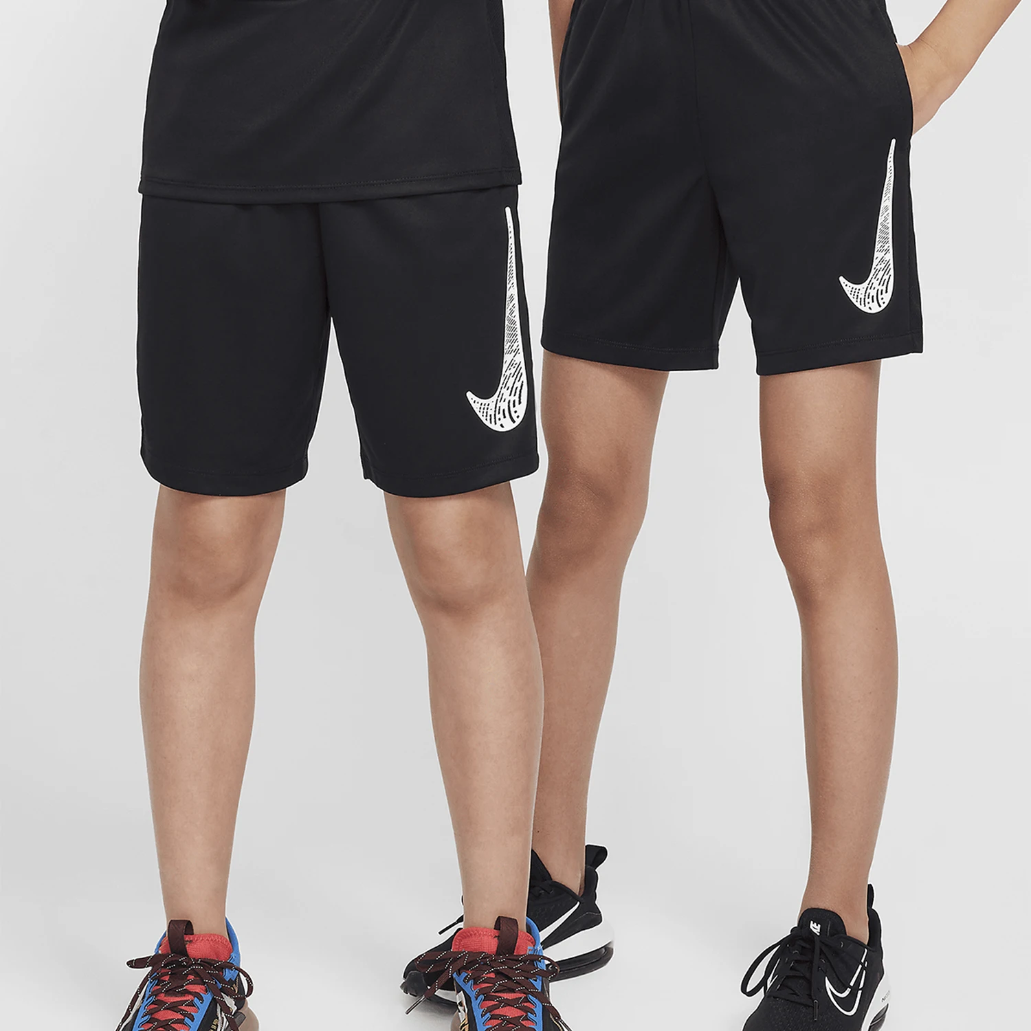 

Nike Official Genuine DRI-FIT Big Kids Patchwork Casual Breathable Sports Shorts FZ5034-010