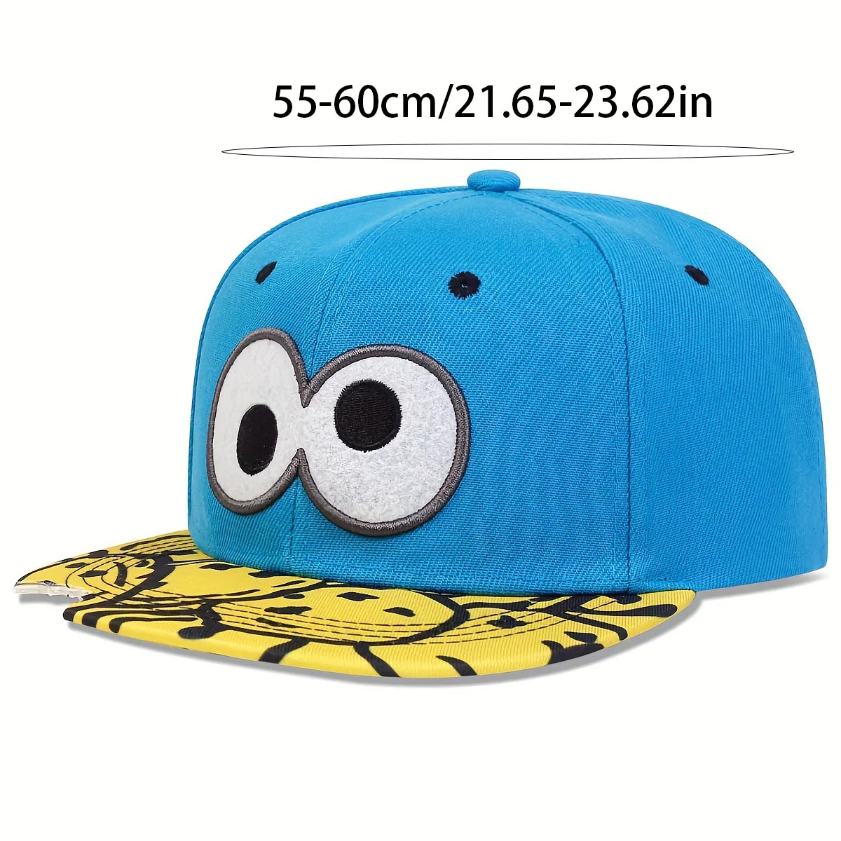 Trend Embroidered Cartoon Hip Hop Baseball Hat For Men And Women Eye Letter Pizaa Outdoor Travel Party Gathering Gift Peaked Cap