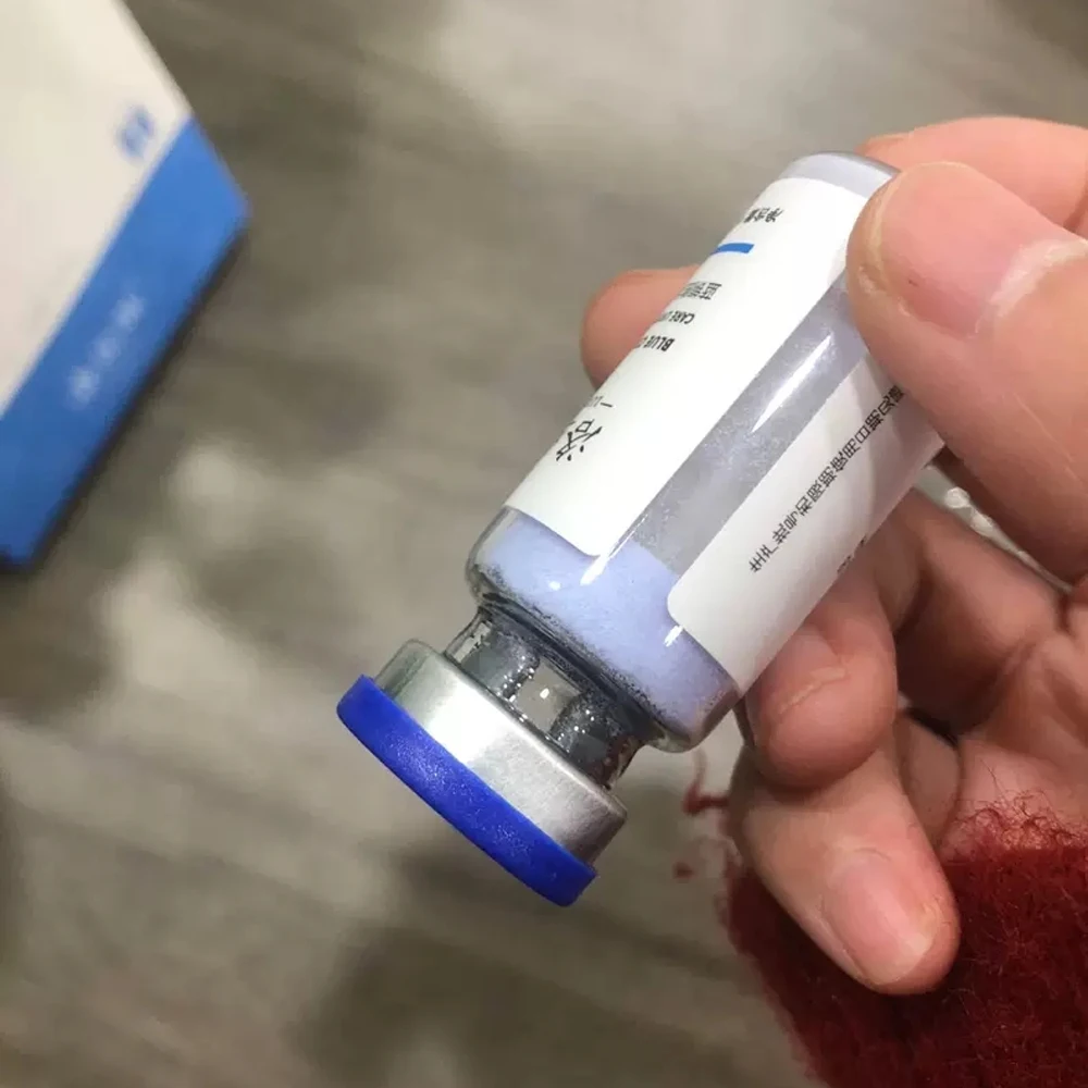 Péptido de Cobre Azul 100mg GHK-Cu en Polvo Liofilizado, Reparación Profunda, Nutre, Hidrata, Esencia Iluminadora para la Piel