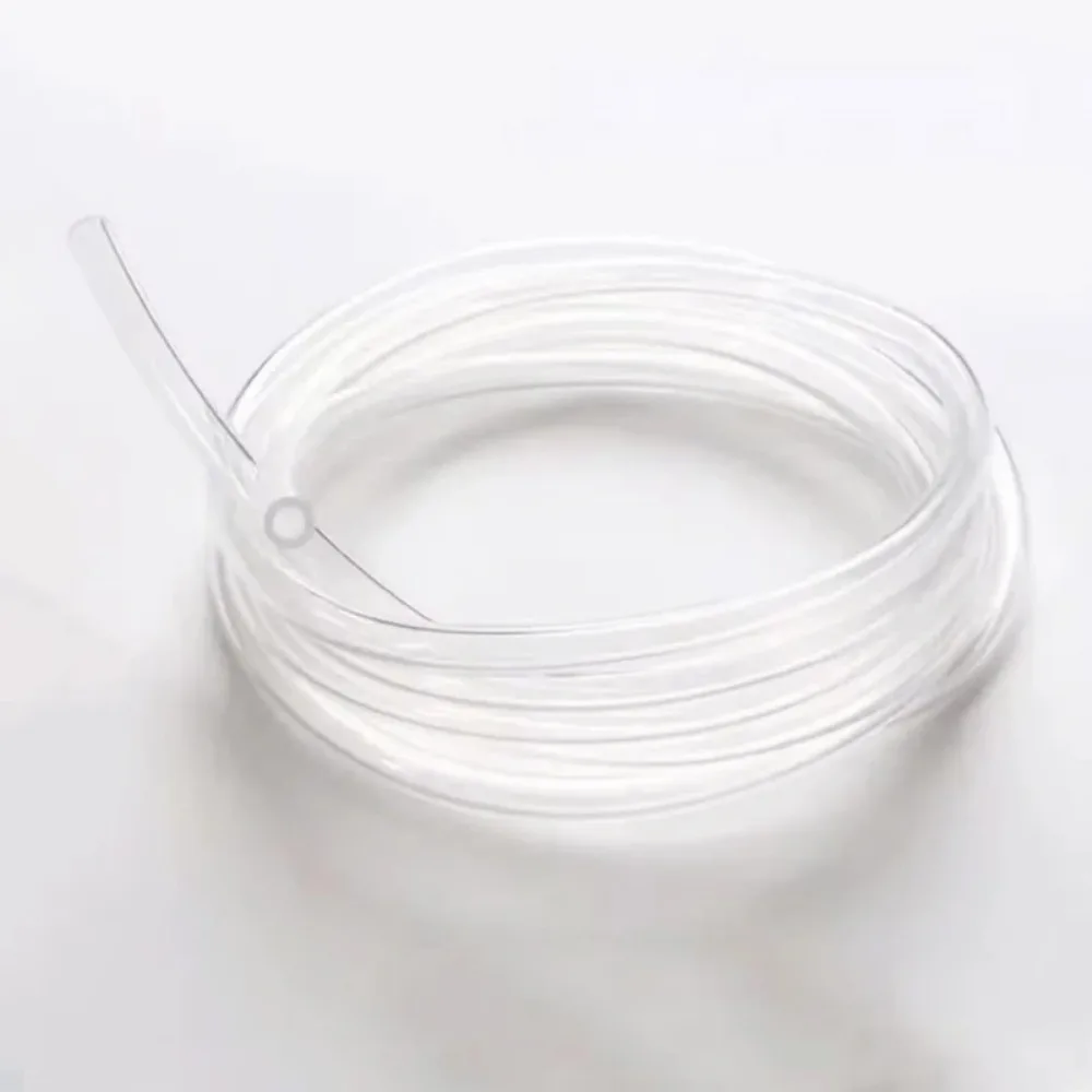 4x6mm Clear PU Aquarium CO2 Airline Tubing, Oxygen Hose for Air Pump Diffuser, 1-10m Continuous Length