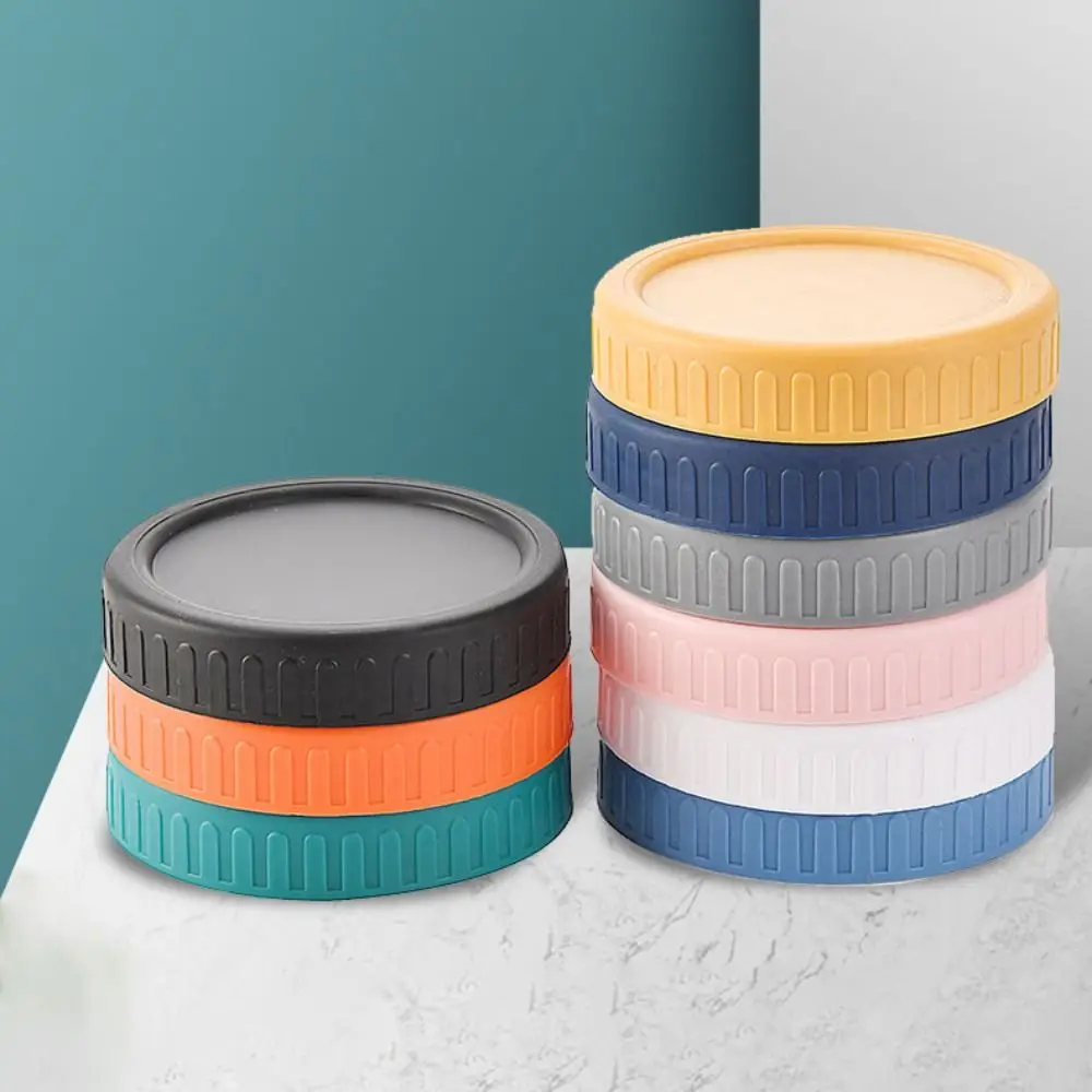8pcs 70/86mm Mason Jar Lids Reusable Universal Wide Mouth Jar Lid with Silicone Gasket Leak Proof Bottle Cover Coffee Shop view 5
