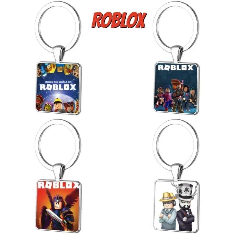 Roblox Game Keychain Cartoon Peripheral Jewelry Hanging Pendant Car Backpack Accessory Keyring Christmas Birthday Gifts Toys