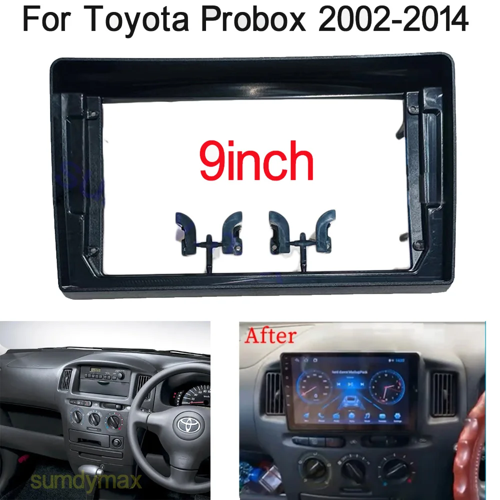 

2 Din Автомобильная радиоустановка Fascia Для toyota probox 2002 - 2014 DVD стерео рамка пластина адаптер монтажный приборной панели установочный комплект ободка