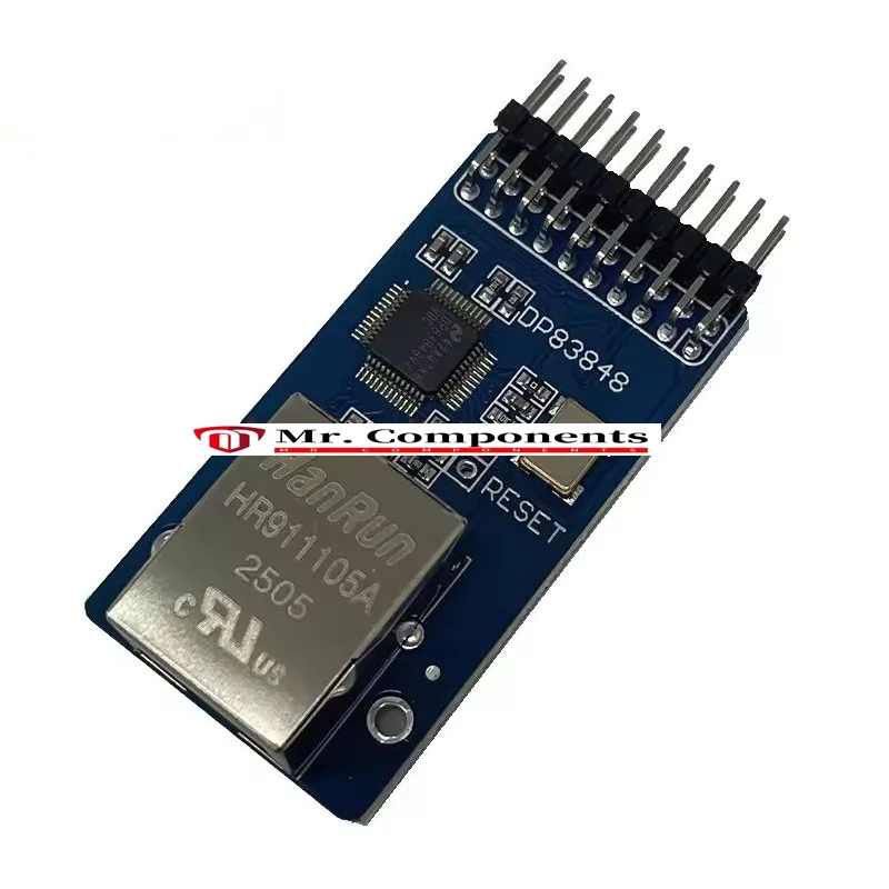DP83848 Ethernet Physical Transceiver PHY Module RJ45 Connector Control USB-B Type Interface Board 3.3V Web Server for Arduino