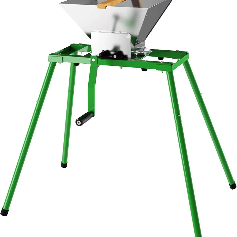 

Hand crank stainless steel crusher 7L crusher with bracket, grape berry peeling machine